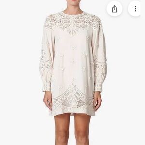 🧡 NEW So Allure Cotton  White Lace Dress